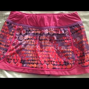 Title 9 pink/purple comfortable running skort.